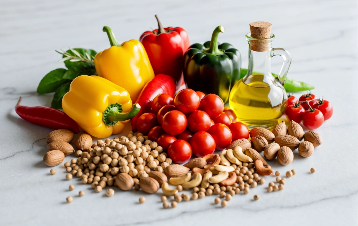 Frische gesunde Zutaten