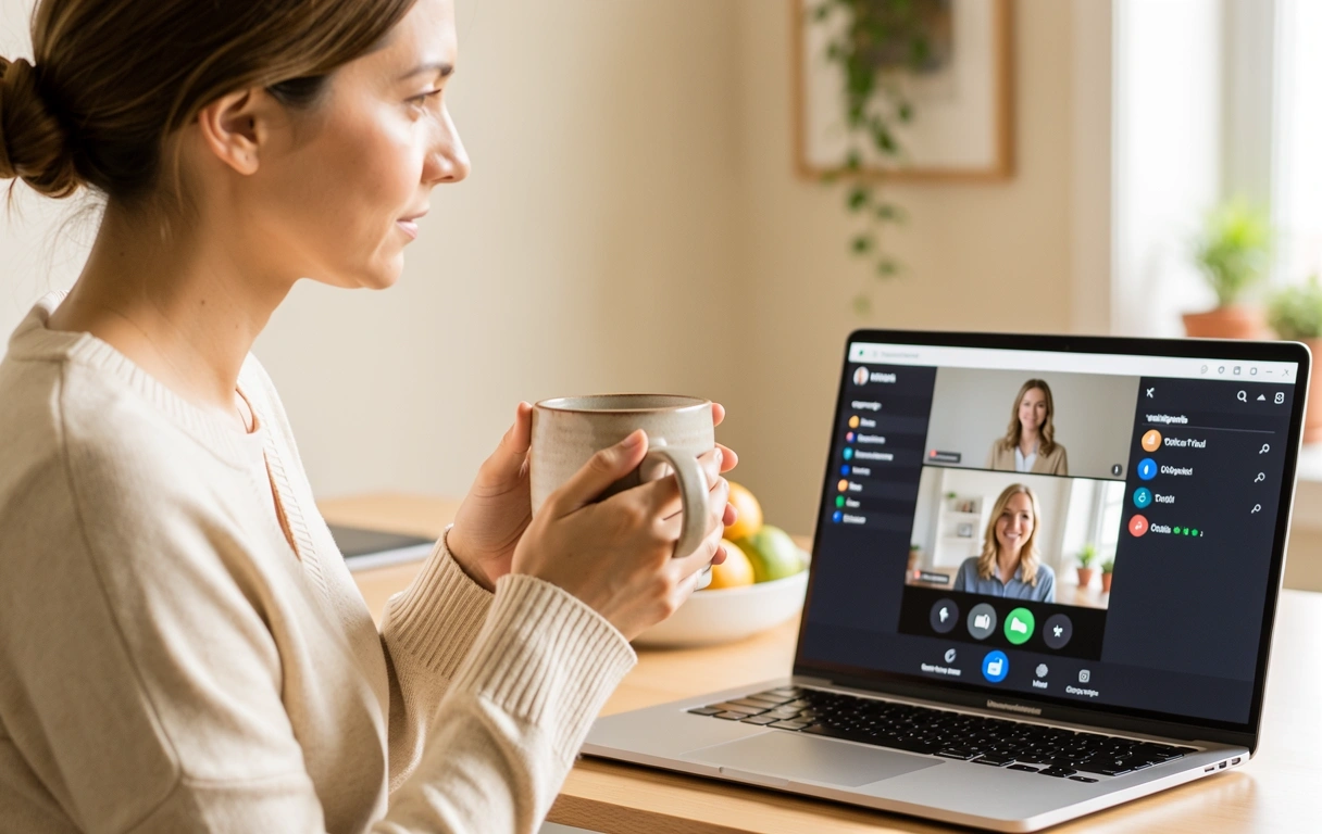 Online-Nutriologe Beratungssituation